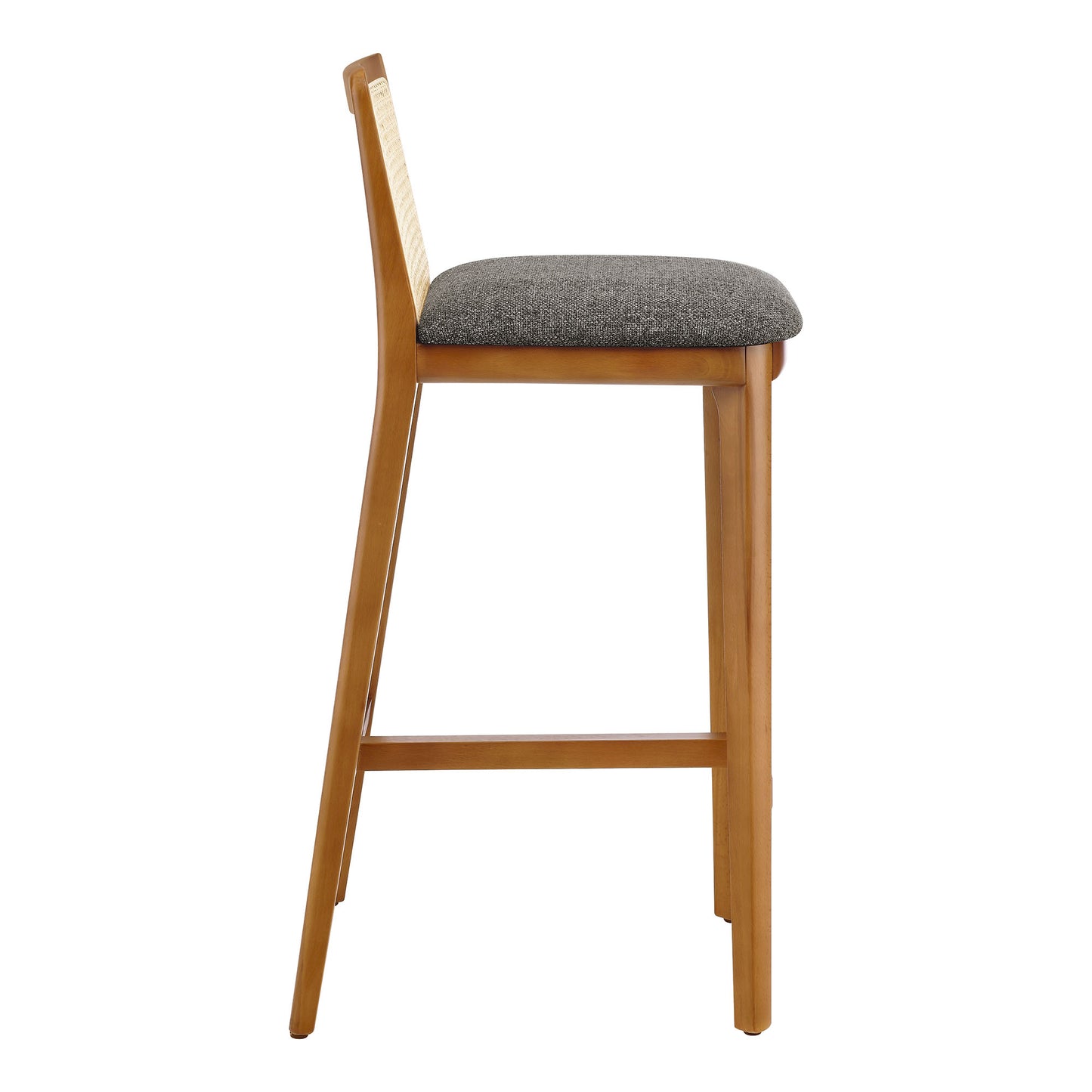 Monarch Wood and Rattan Bar and Counter Stool by Modway