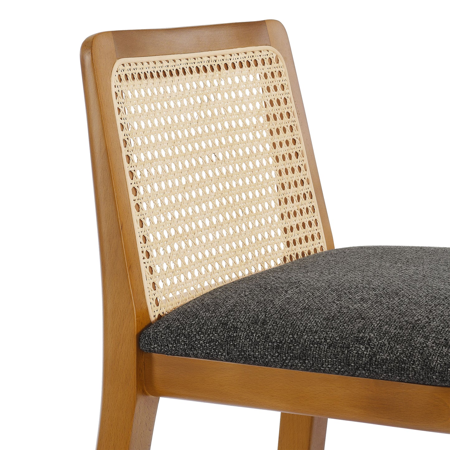 Monarch Wood and Rattan Bar and Counter Stool by Modway