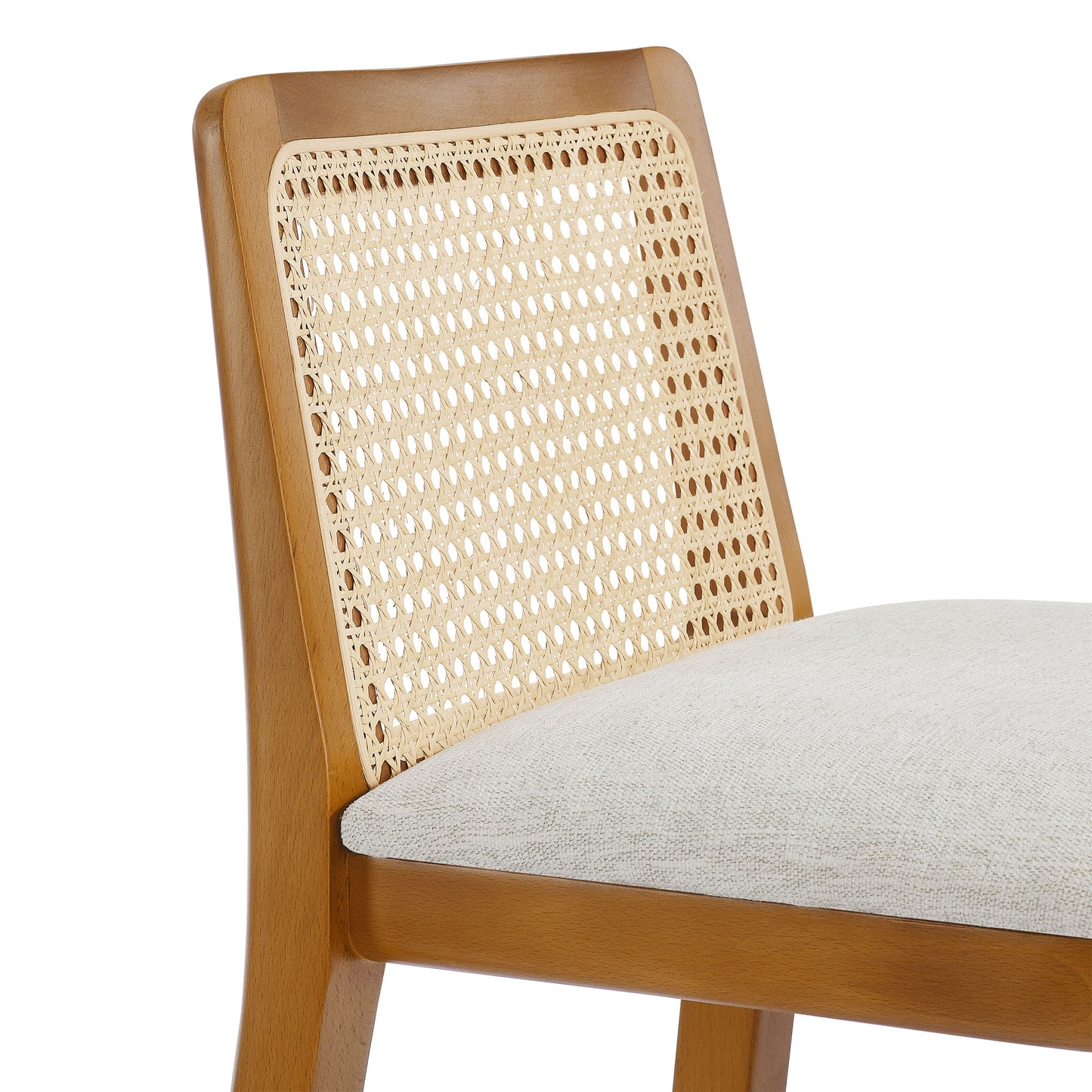 Monarch Wood and Rattan Bar and Counter Stool by Modway