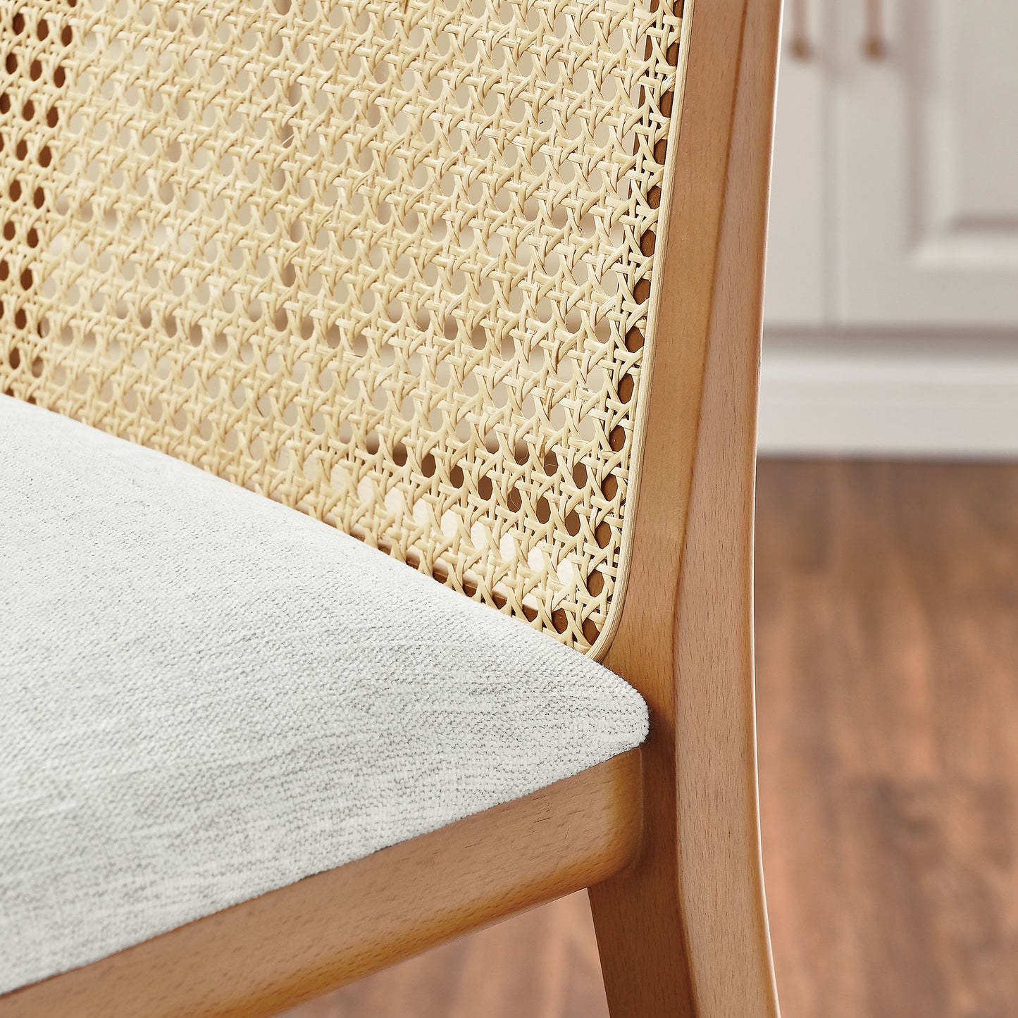 Monarch Wood and Rattan Bar and Counter Stool by Modway