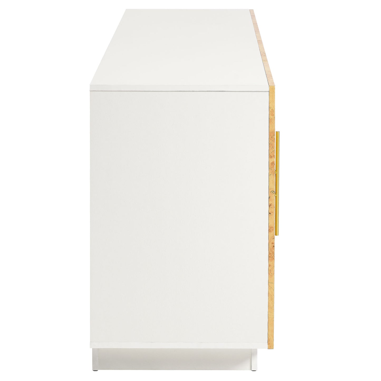 Abel 69 Inch Burl Wood Sideboard Buffet TV Stand by Modway EEI-6847-WHI-BUR