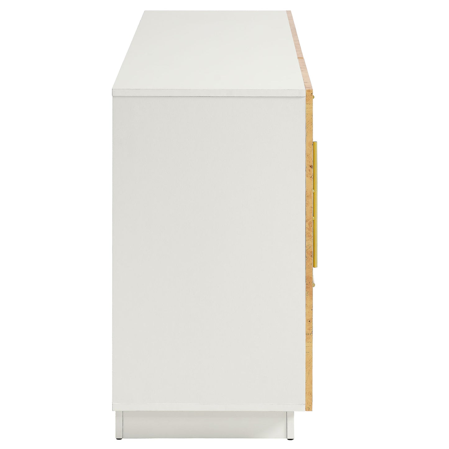 Abel 59 Inch Burl Wood Sideboard Buffet TV Stand by Modway EEI-6848-WHI-BUR