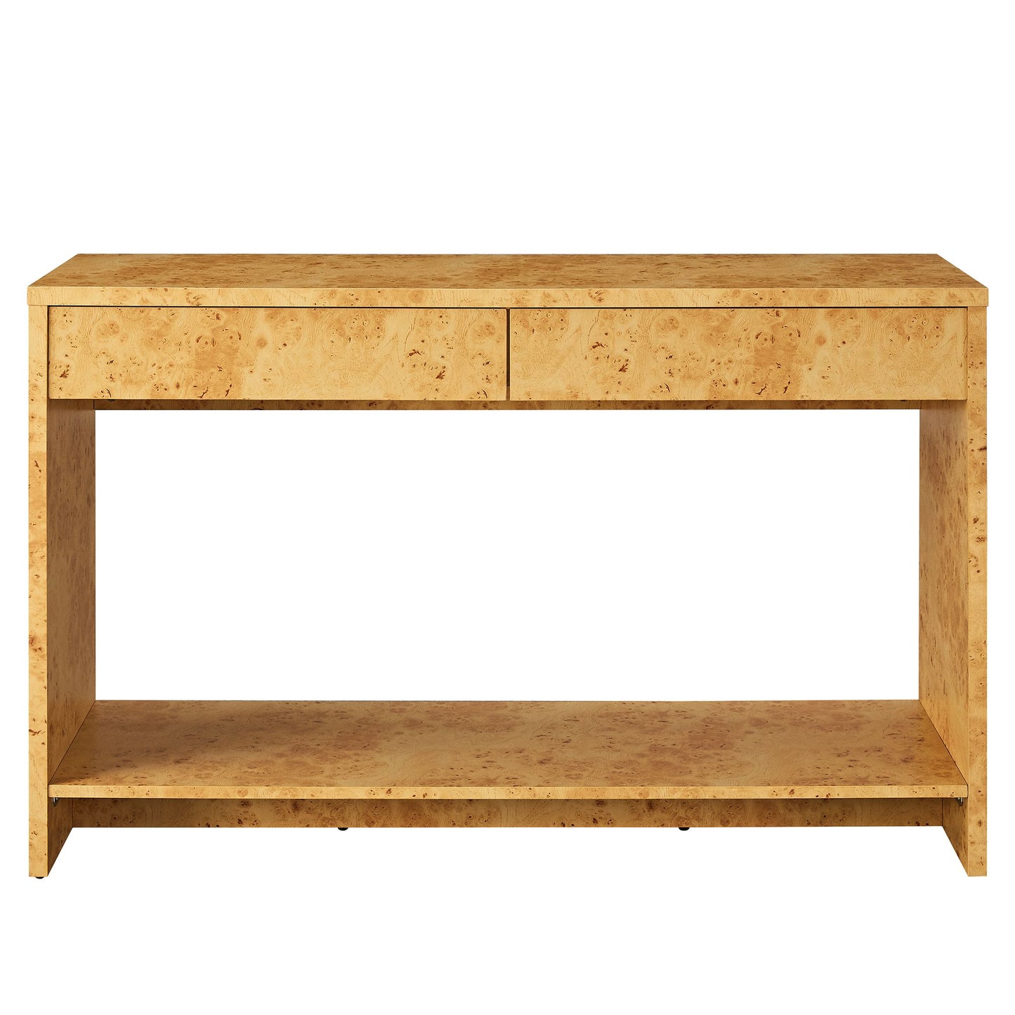 Hudson 2-Drawer Burl Wood Console Table by Modway EEI-6857-BUR