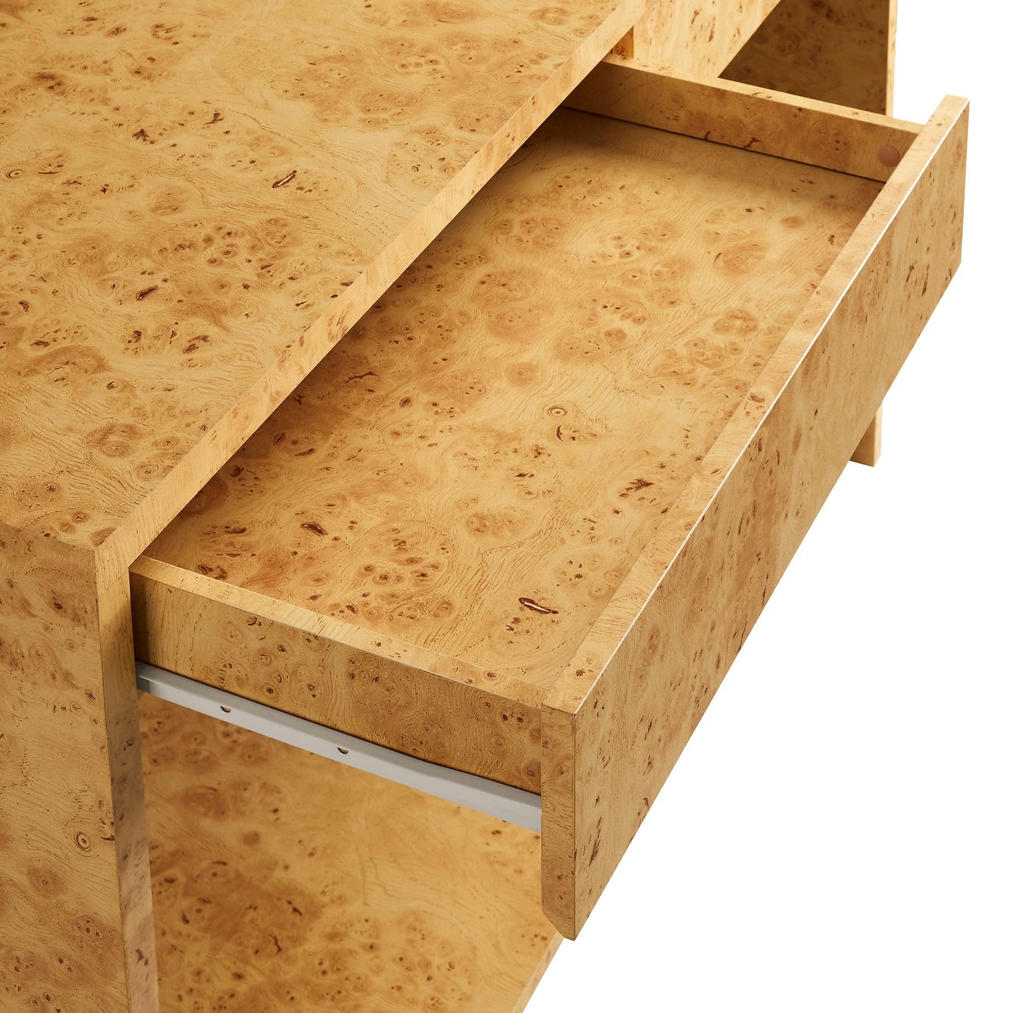Hudson 2-Drawer Burl Wood Console Table by Modway EEI-6857-BUR