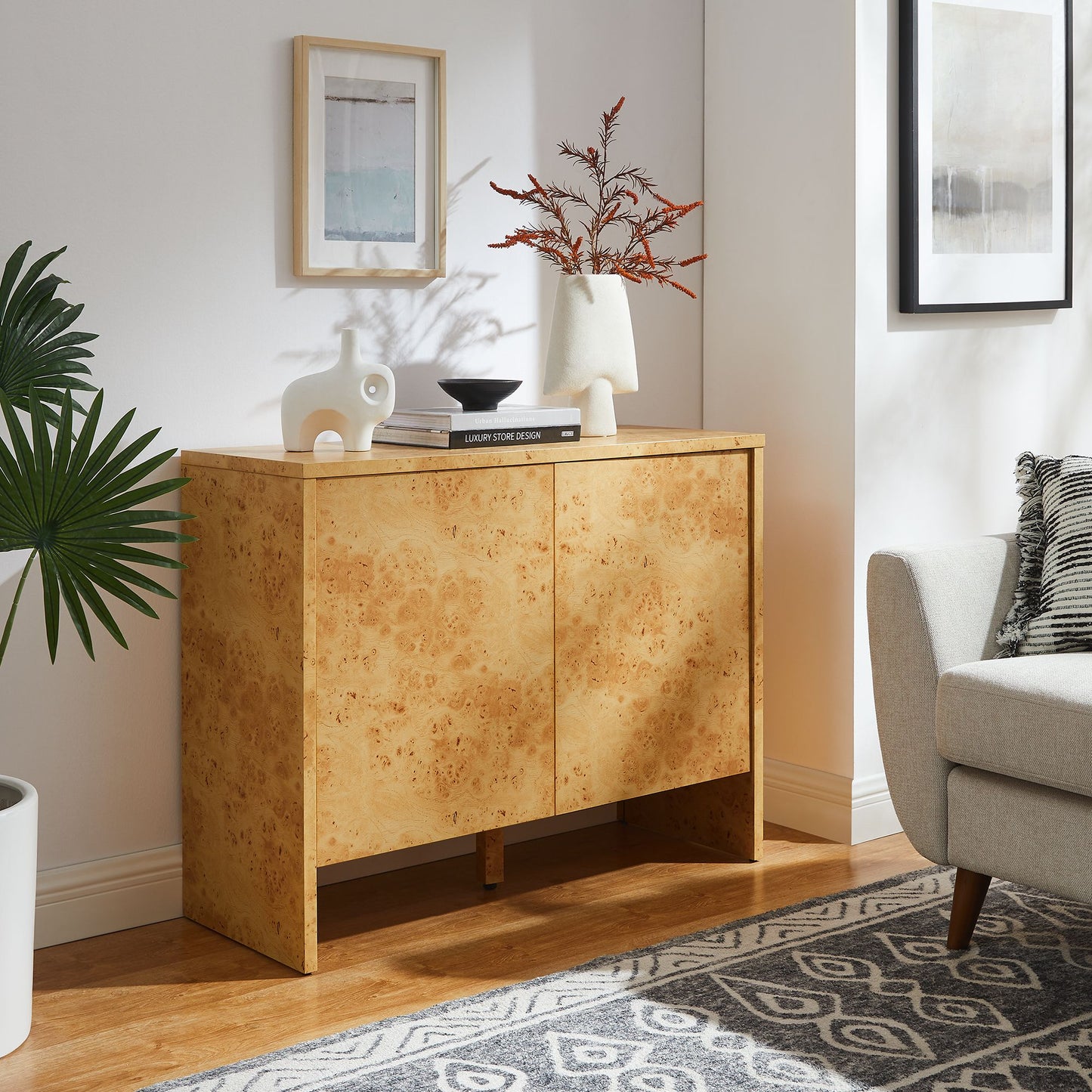Hudson 40" Burl Wood Sideboard by Modway EEI-6859-BUR