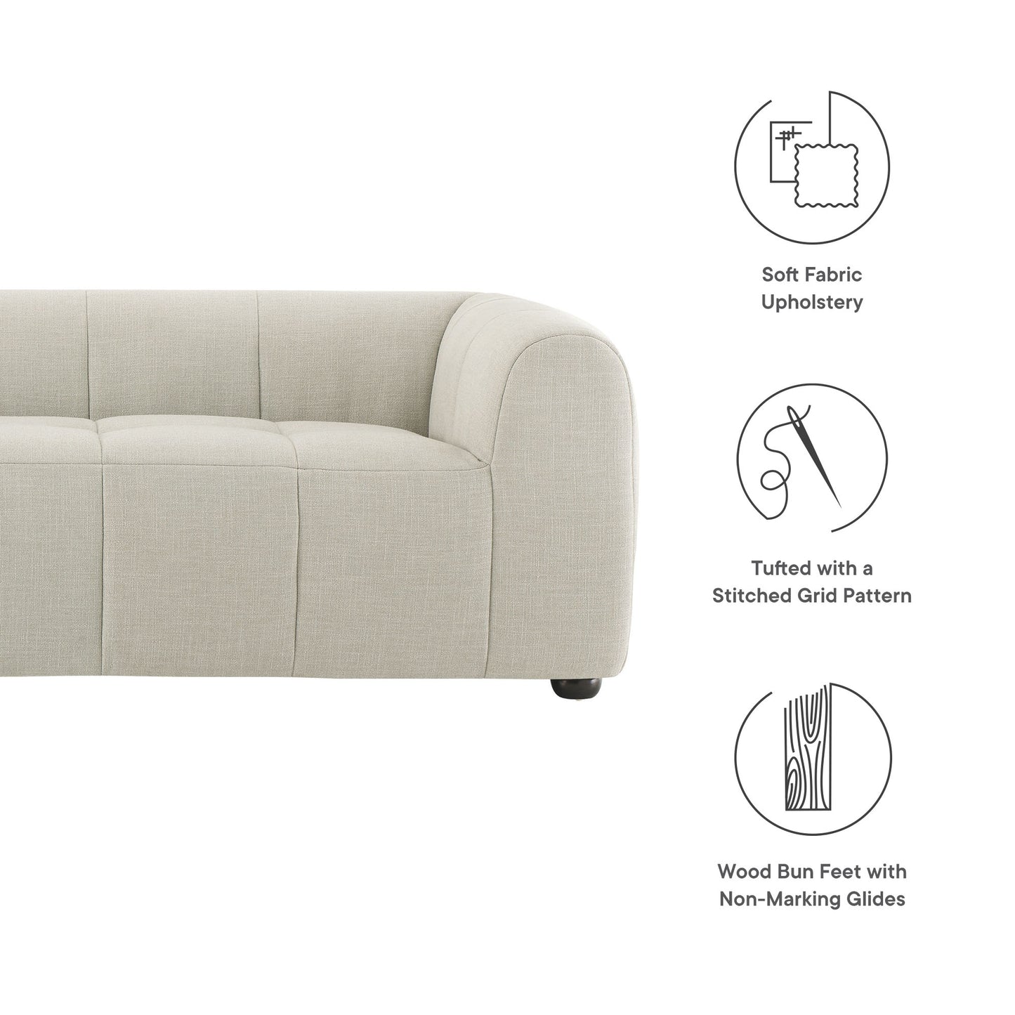 Liana Upholstered Fabric Sofa by Modway EEI-6866