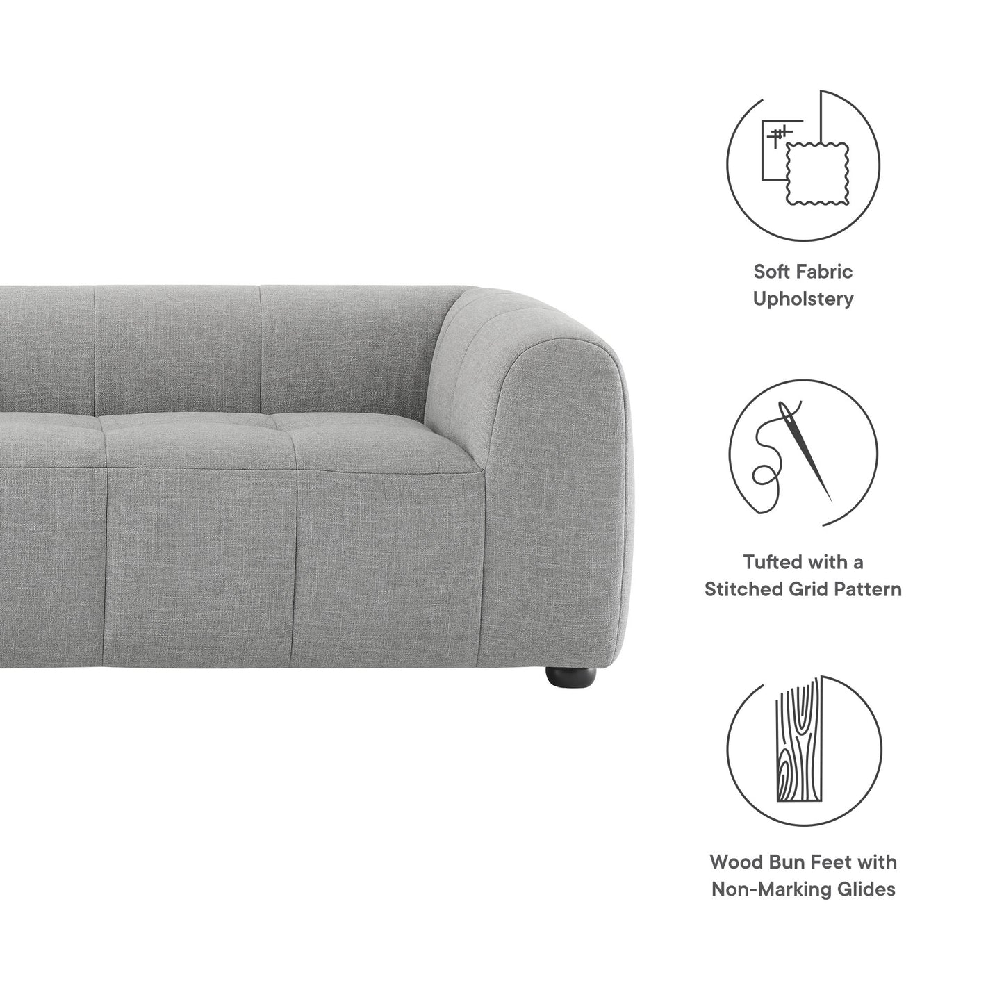 Liana Upholstered Fabric Sofa by Modway EEI-6866