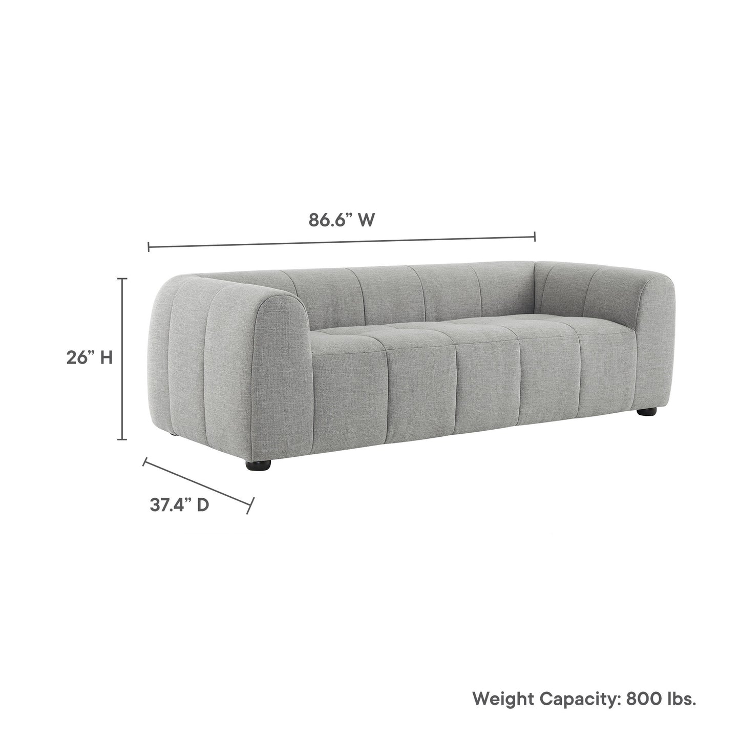 Liana Upholstered Fabric Sofa by Modway EEI-6866