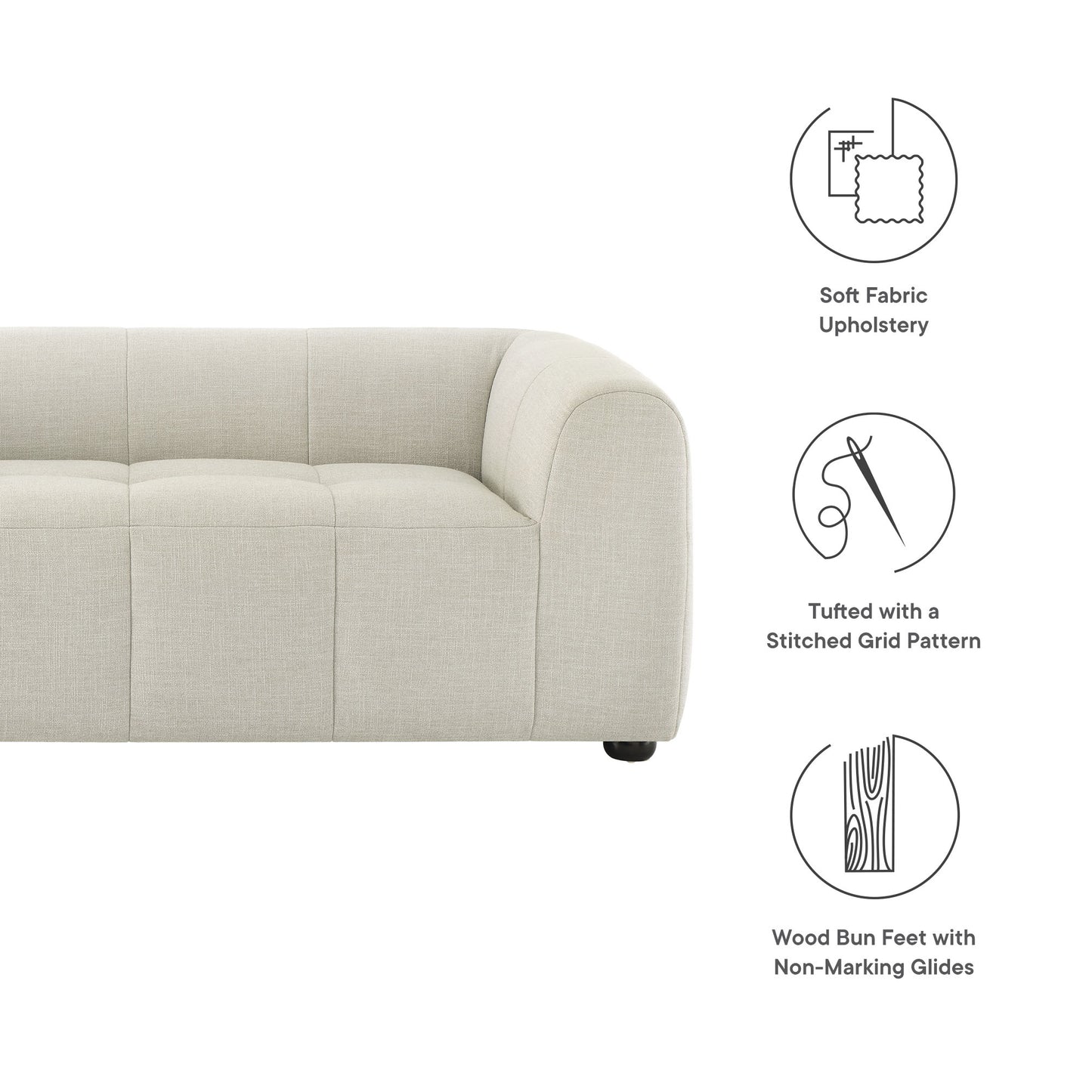 Liana Upholstered Fabric Loveseat by Modway EEI-6867