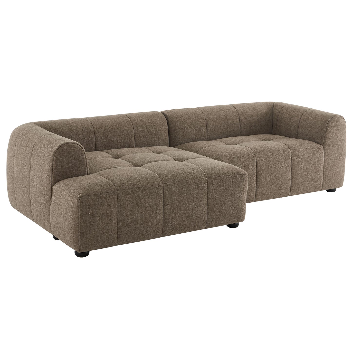 Liana Upholstered Fabric Modular Sofa with Chaise by Modway