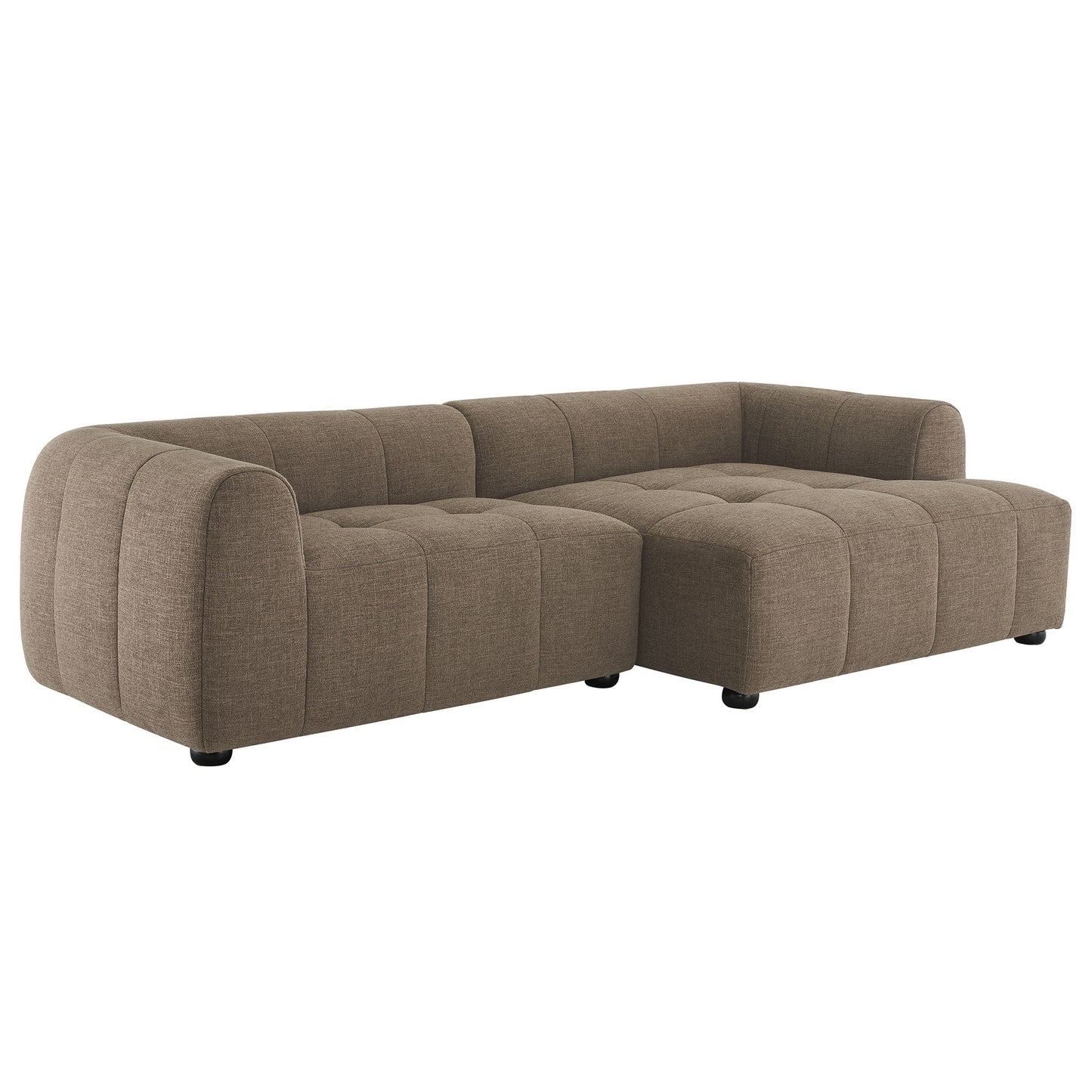 Liana Upholstered Fabric Modular Sofa with Chaise by Modway
