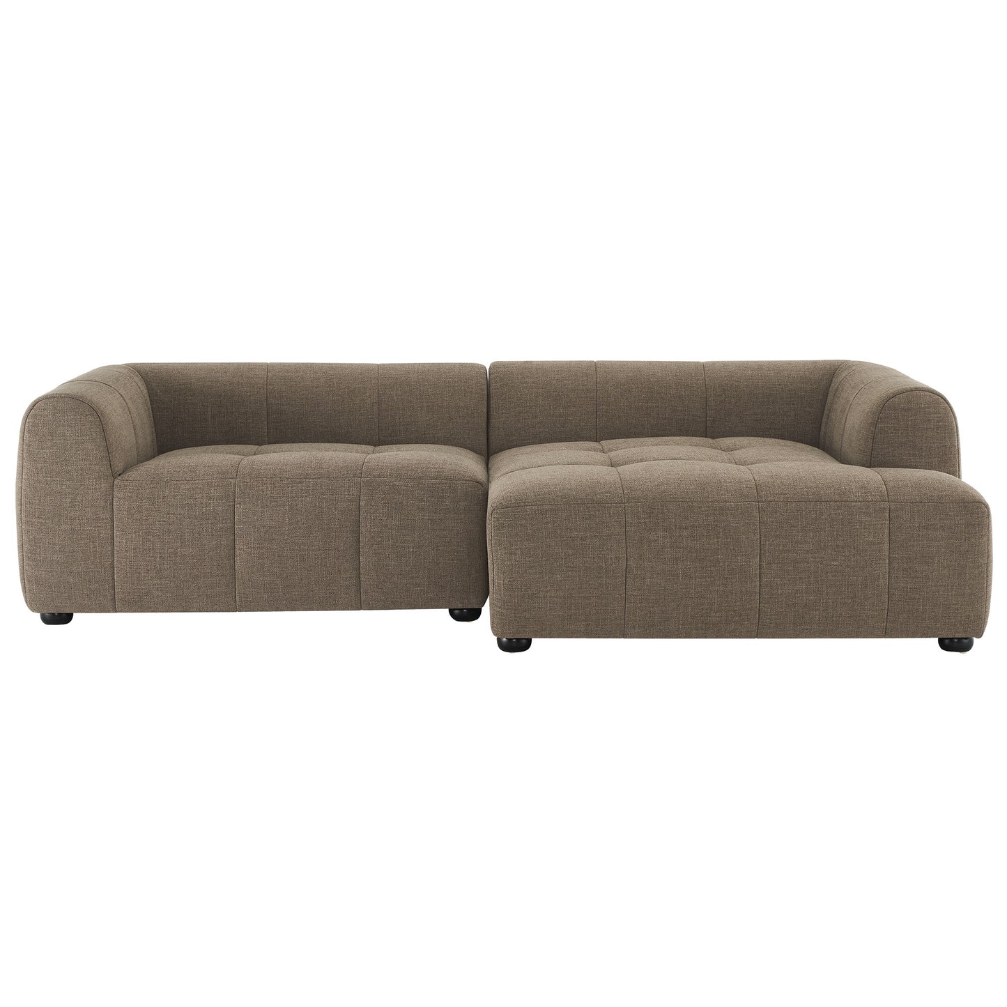 Liana Upholstered Fabric Modular Sofa with Chaise by Modway