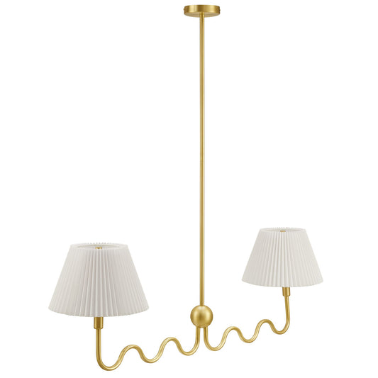 Wave Squiggle 2-Arm Pendant Light by Modway EEI-6874-BRA