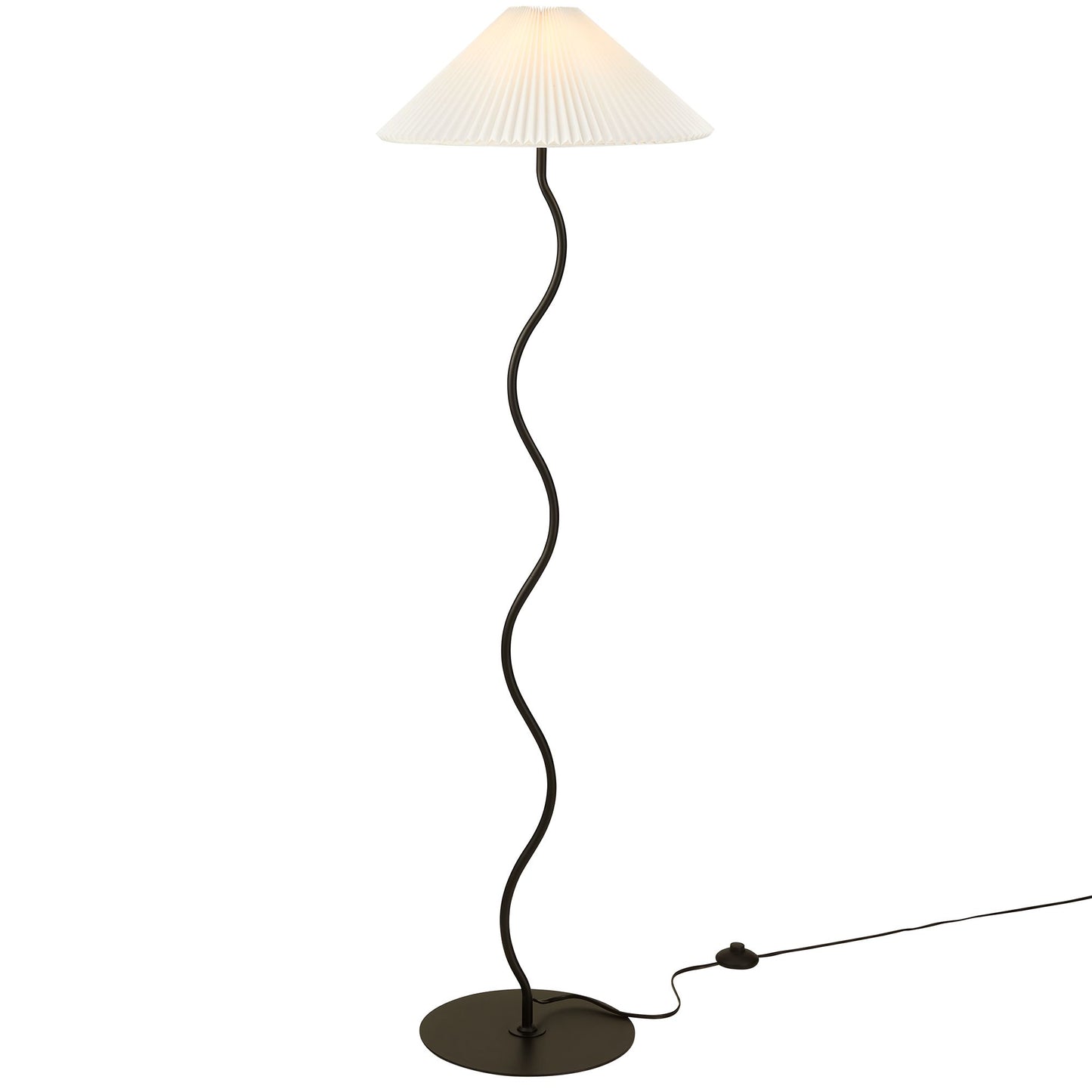 Wave Squiggle Floor Lamp by Modway EEI-6877-BLK