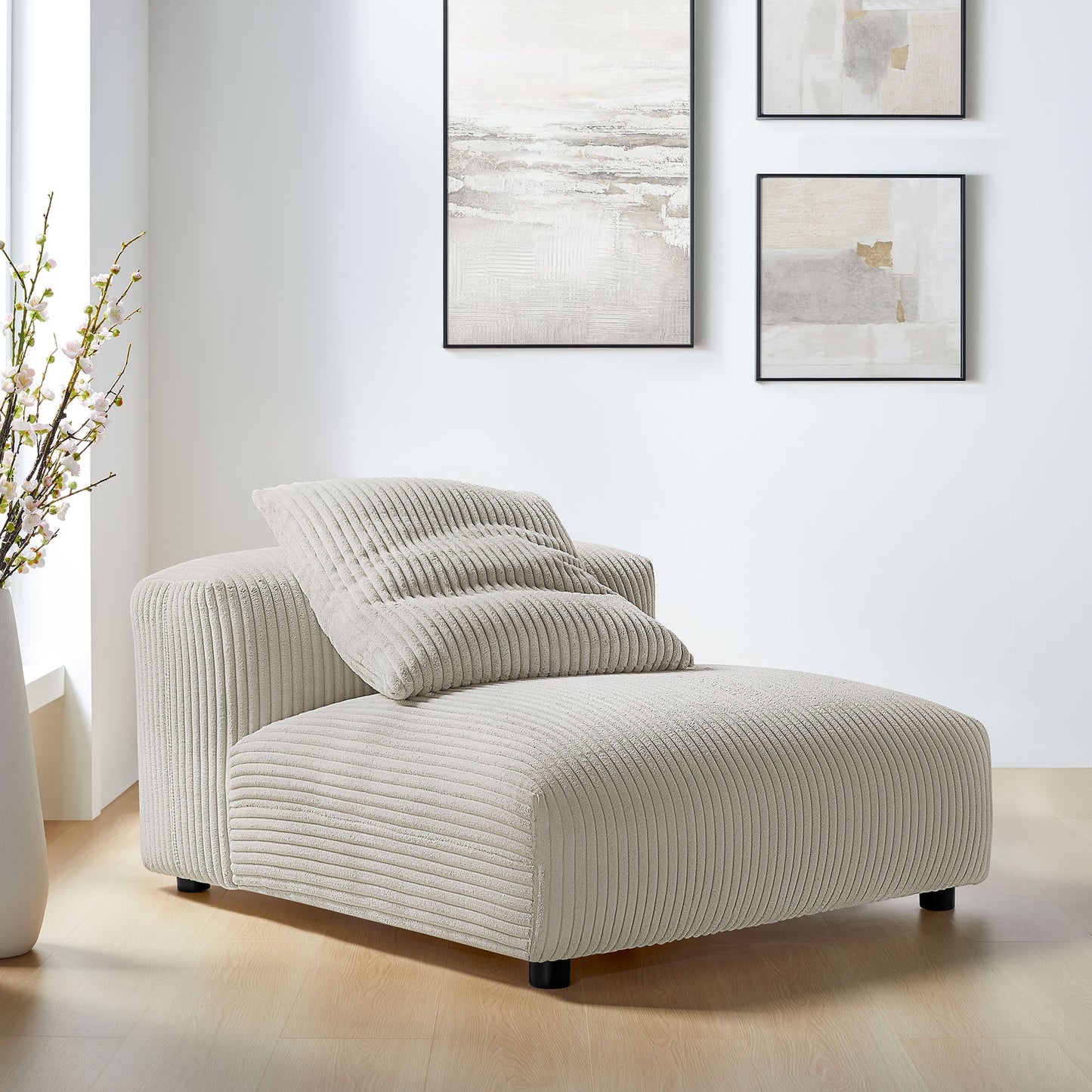 Solace Modular Upholstered Armless Chair by Modway