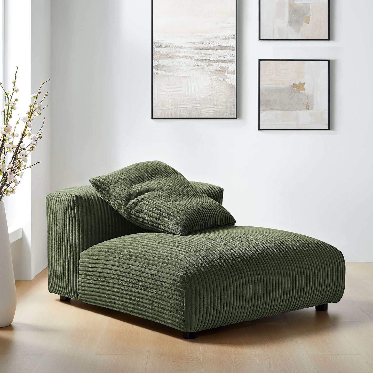 Solace Modular Upholstered Armless Chair by Modway