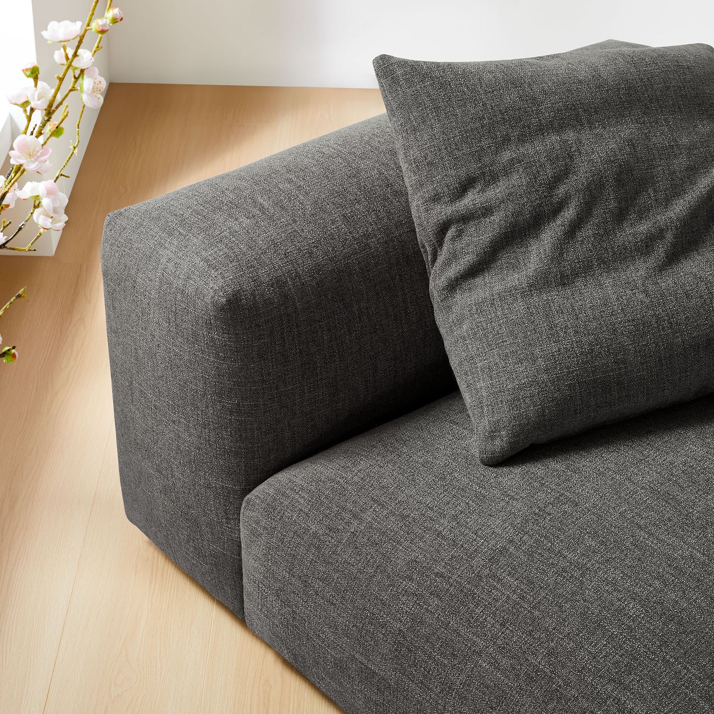 Solace Modular Upholstered Armless Chair by Modway