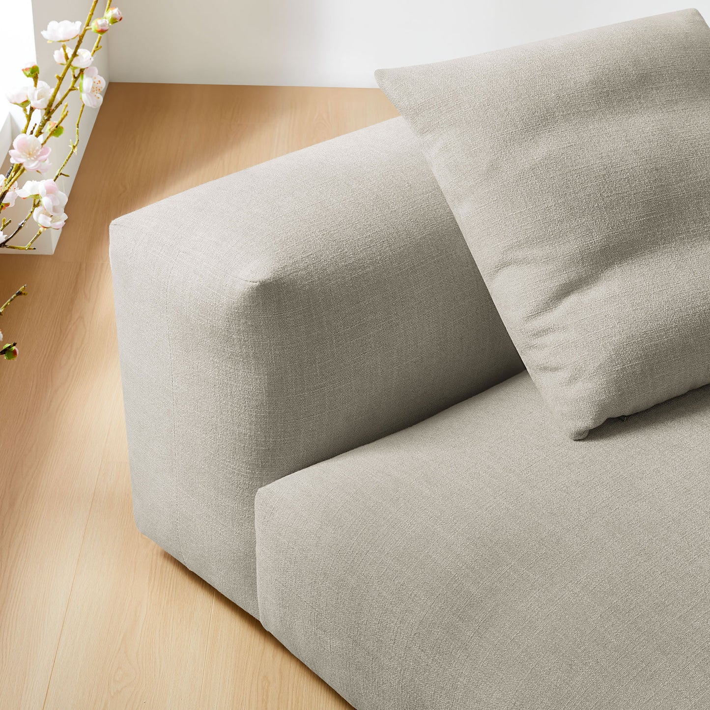 Solace Modular Upholstered Armless Chair by Modway