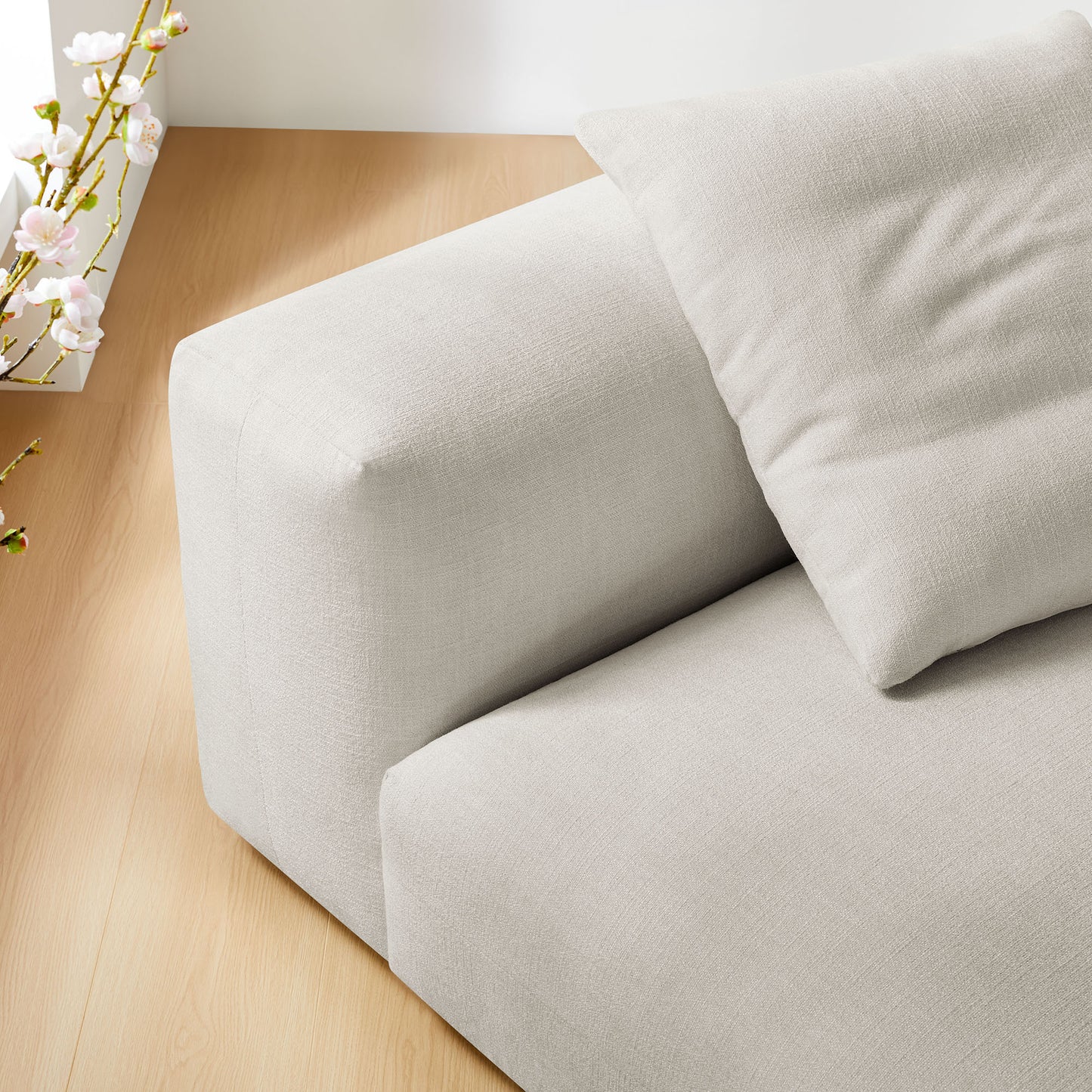 Solace Modular Upholstered Armless Chair by Modway