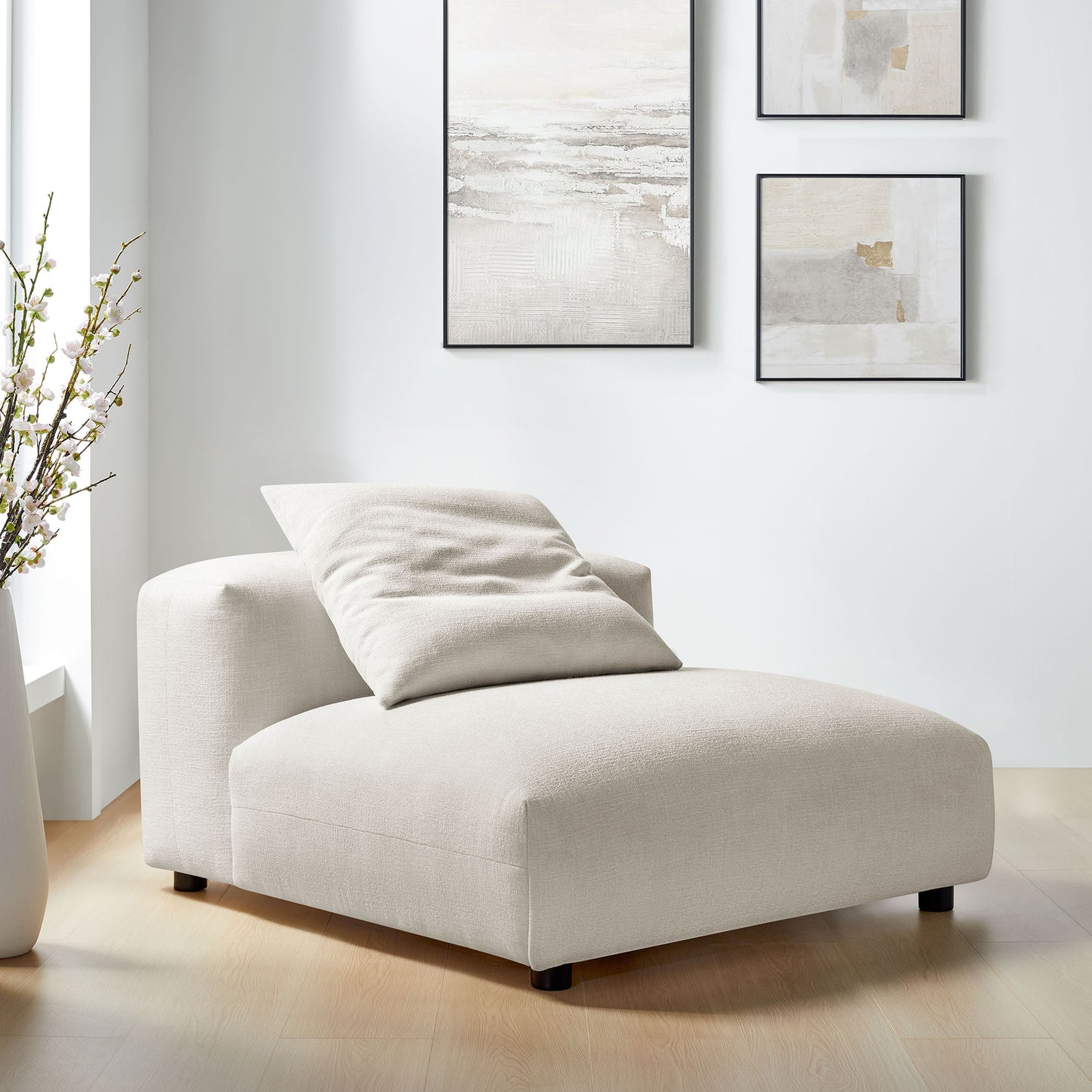 Solace Modular Upholstered Armless Chair by Modway