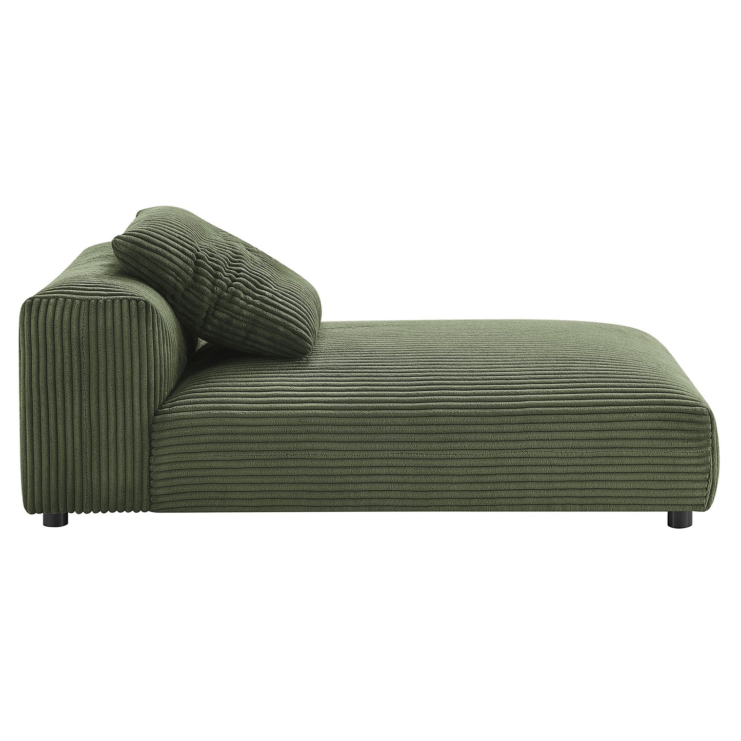 Solace Modular Corduroy Upholstered Armless Chaise Lounge by Modway EEI-6886-FRN