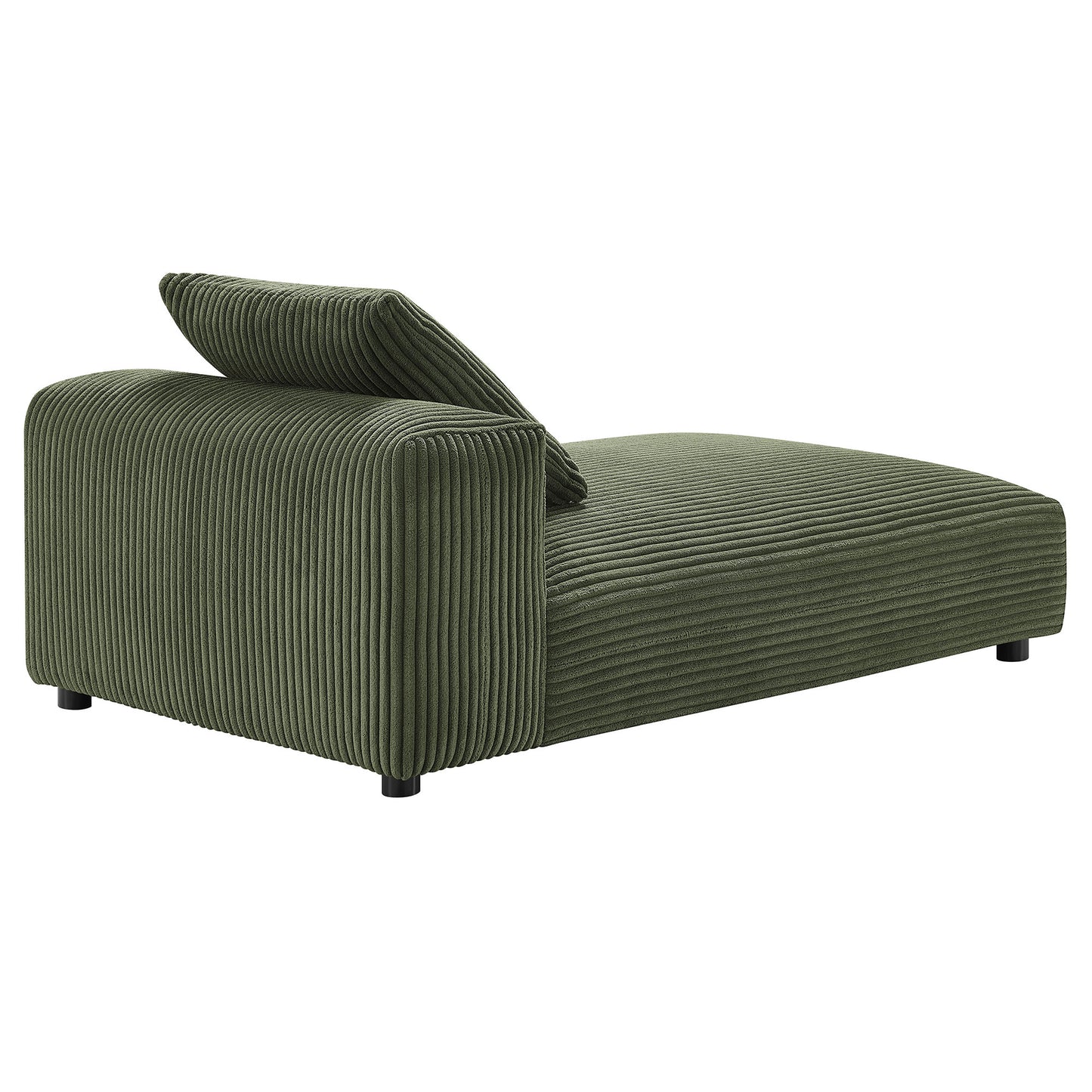 Solace Modular Corduroy Upholstered Armless Chaise Lounge by Modway EEI-6886-FRN