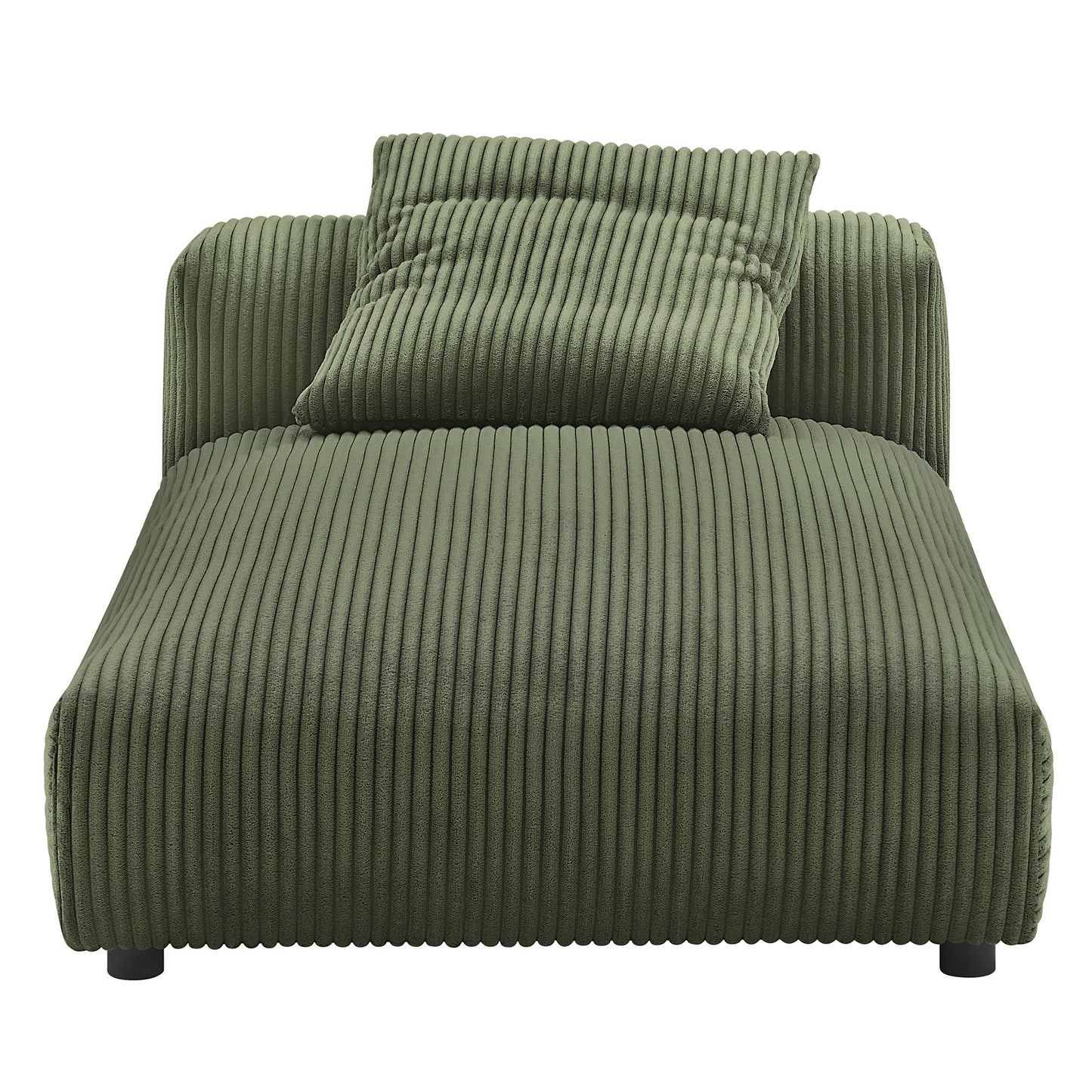 Solace Modular Corduroy Upholstered Armless Chaise Lounge by Modway EEI-6886-FRN