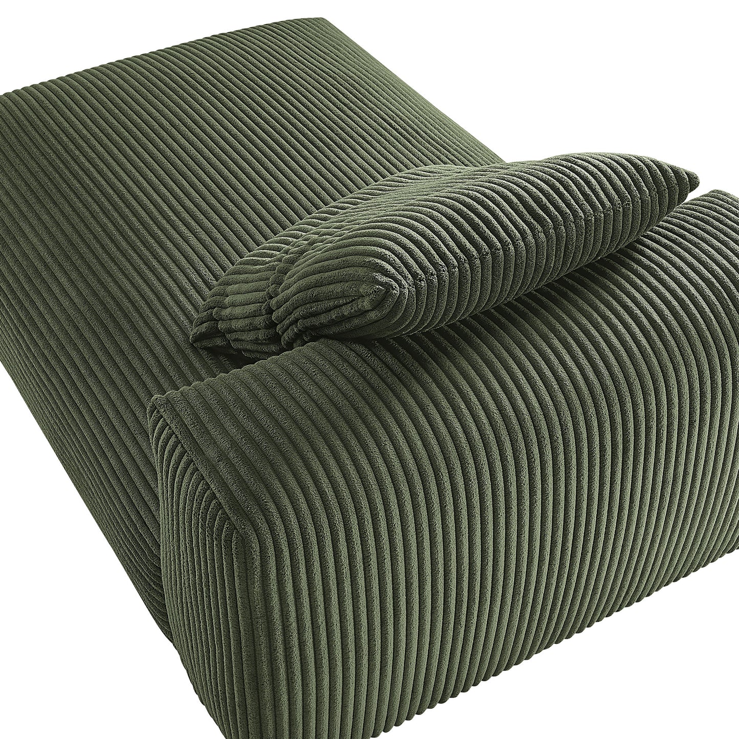 Solace Modular Corduroy Upholstered Armless Chaise Lounge by Modway EEI-6886-FRN