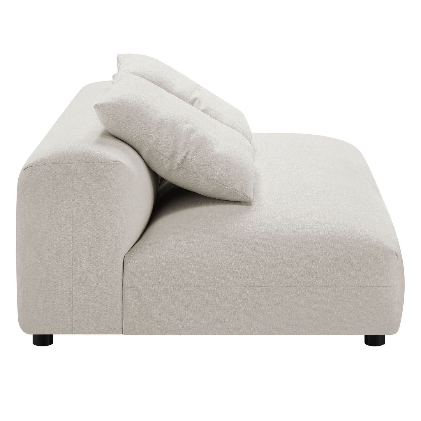 Solace Modular Upholstered Fabric Armless Loveseat