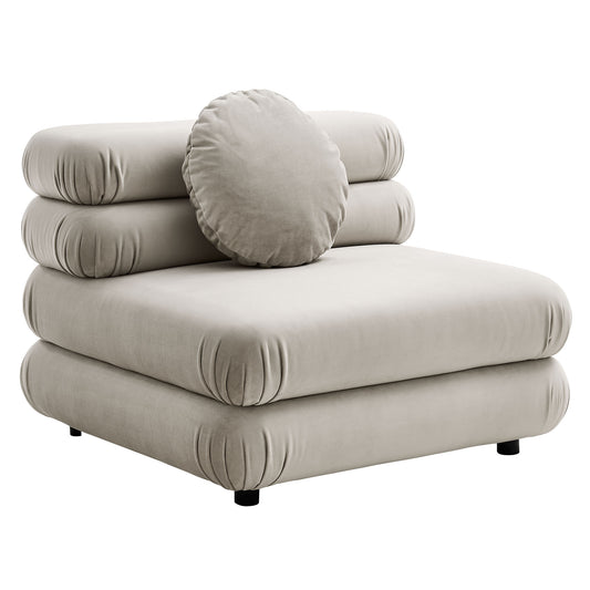 Jubilee Modular Performance Velvet Armless Chair by Modway