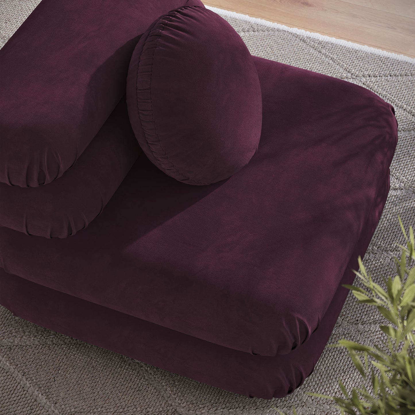 Jubilee Modular Performance Velvet Armless Chair by Modway