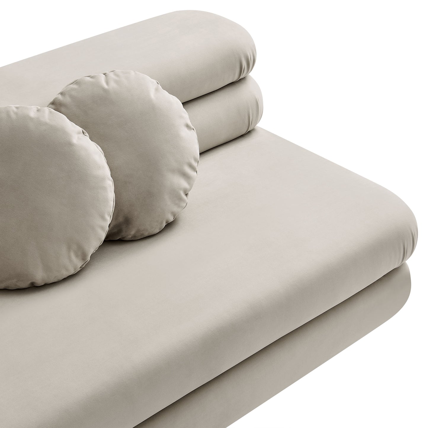 Jubilee Modular Performance Velvet Armless Loveseat by Modway