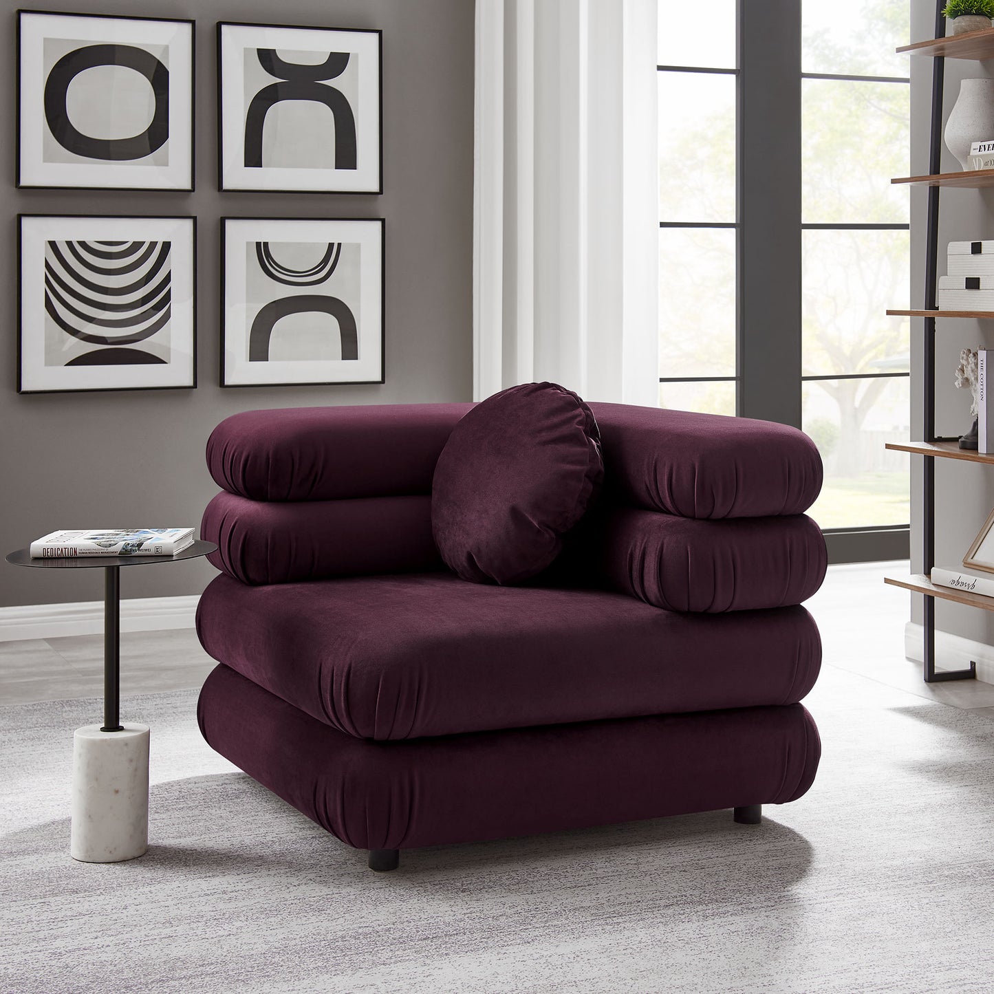 Jubilee Modular Performance Velvet Corner Chair by Modway