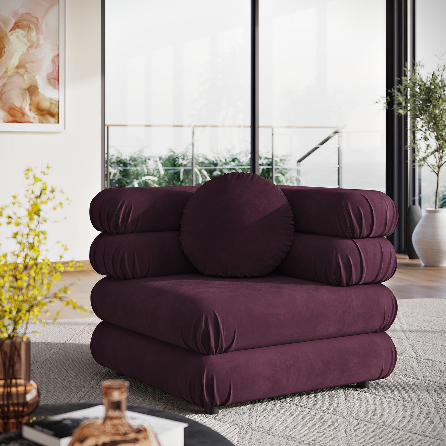 Jubilee Modular Performance Velvet Corner Chair by Modway