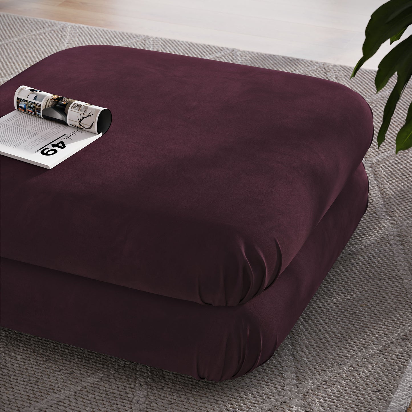 Jubilee Modular Performance Velvet Ottoman by Modway