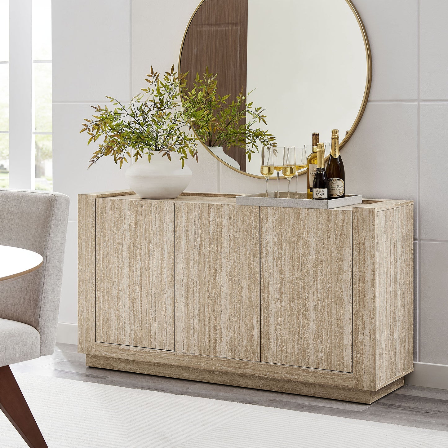 Hollis 59" Travertine Sideboard by Modway EEI-6906-TRA