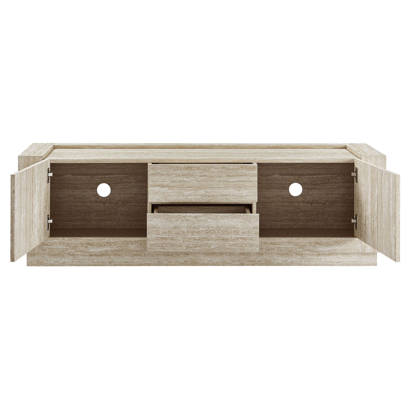 Hollis 59" Travertine TV Stand by Modway EEI-6907-TRA