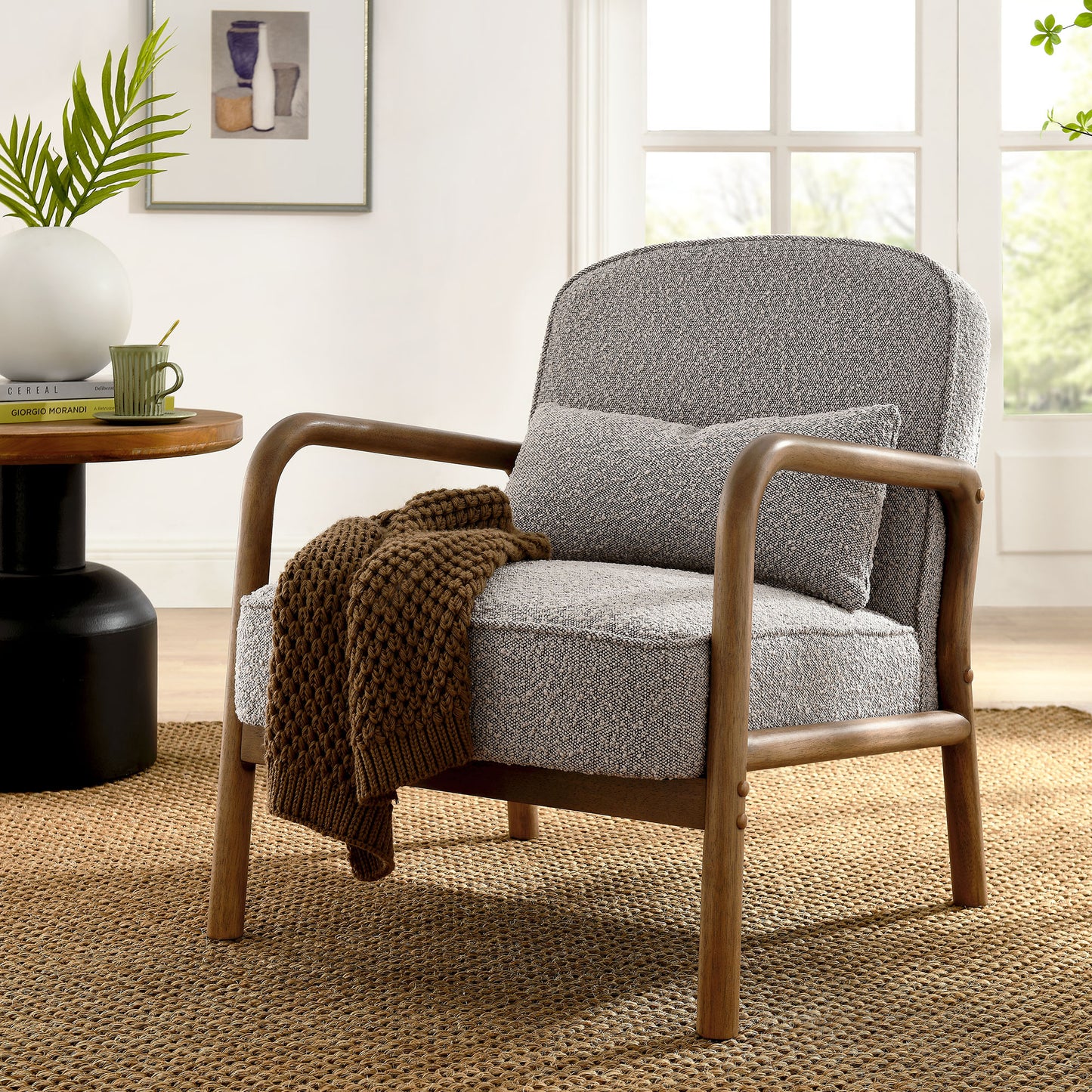Charlie Boucle Upholstered Armchair by Modway EEI-6909-TAU