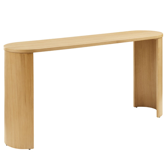 Aspect Oval Wood Entryway Console Table by Modway EEI-6912-OAK