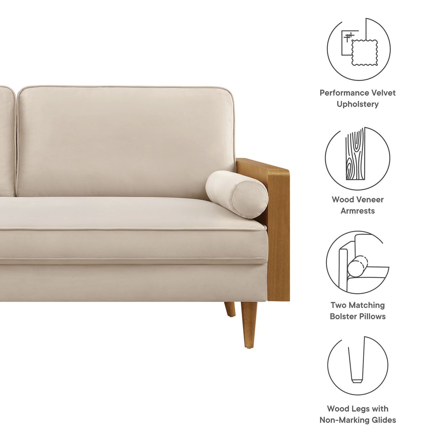 Kellan Upholstered Sofa Collection by Modway