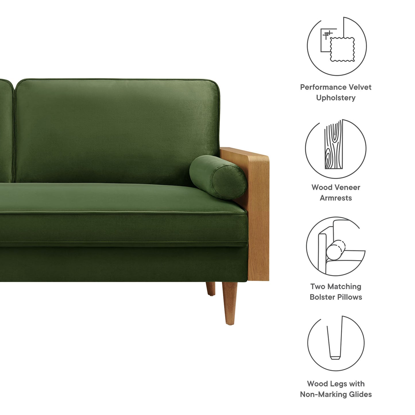 Kellan Upholstered Sofa Collection by Modway
