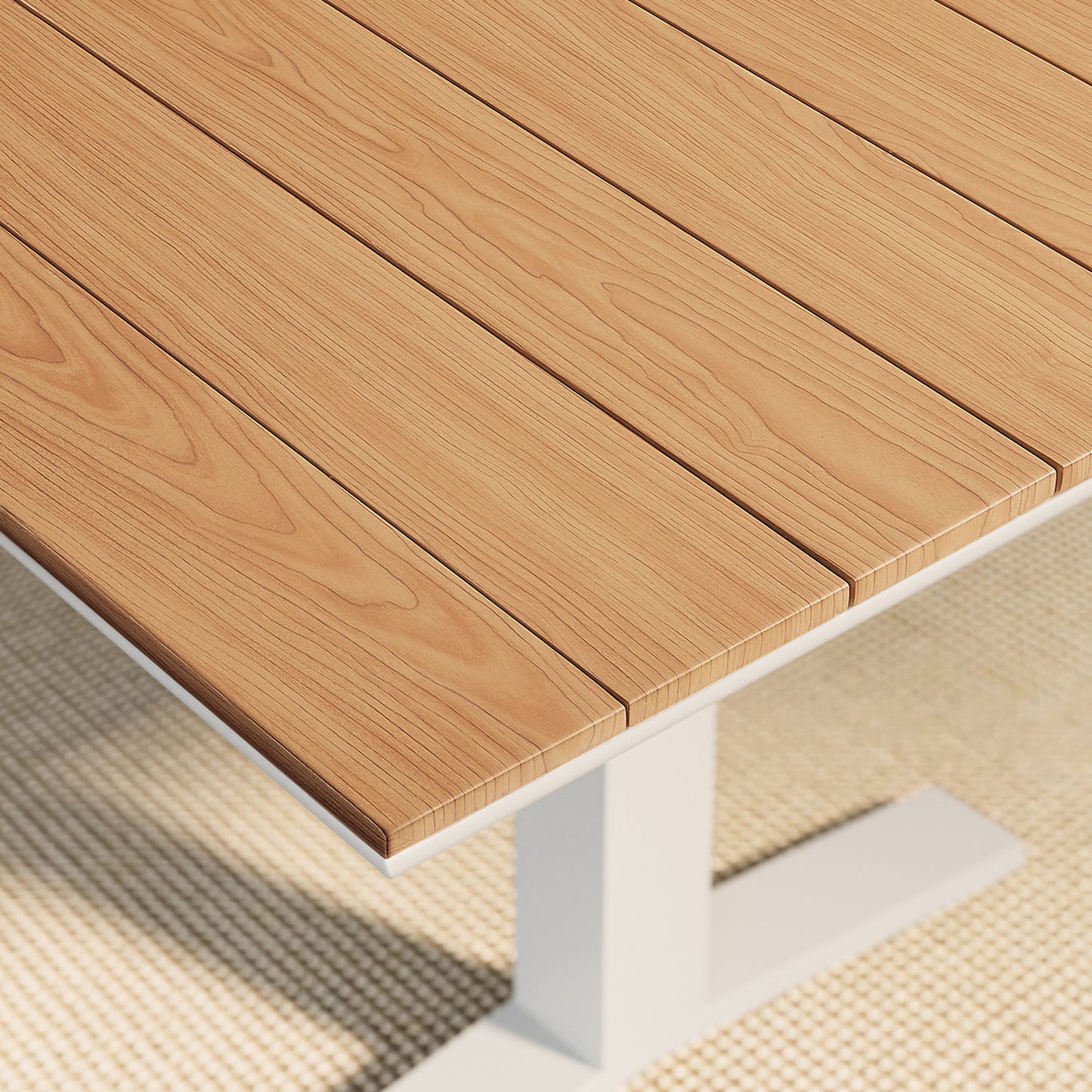 Gavelston 91" Outdoor Patio Aluminum Dining Table by Modway