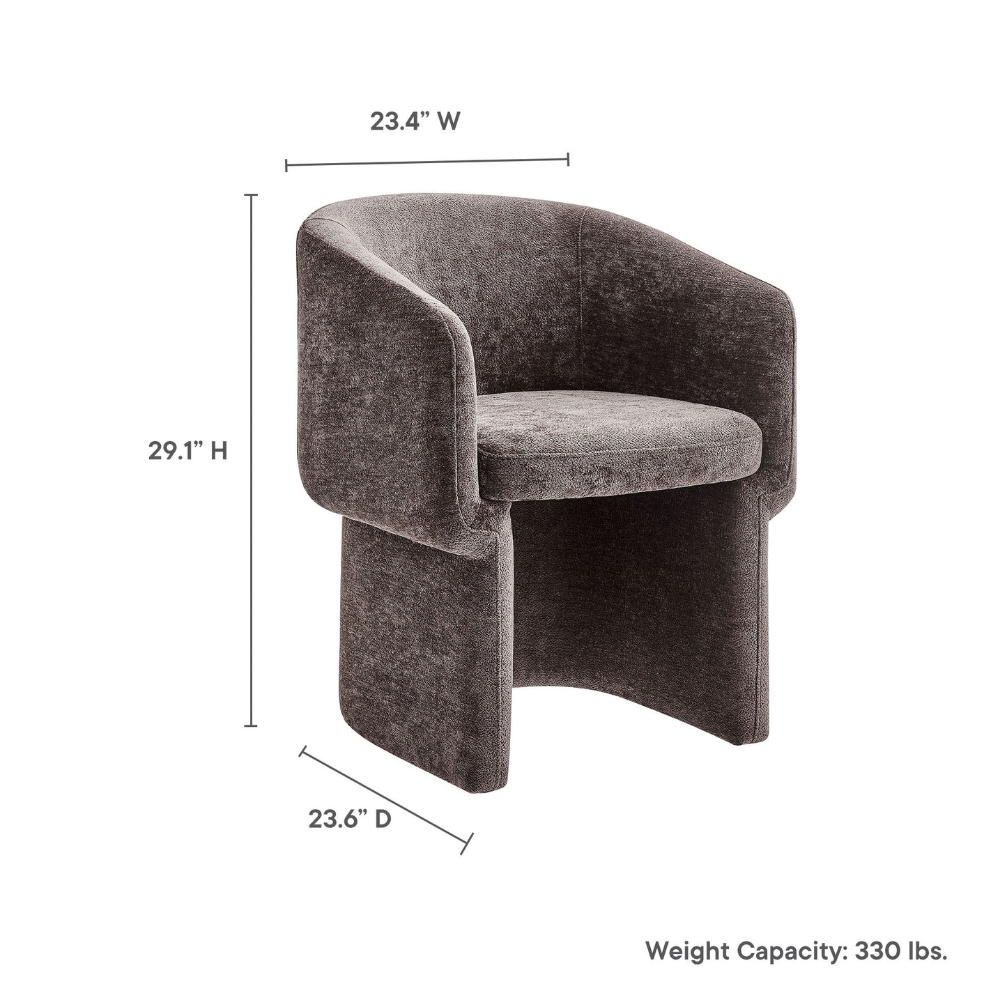 Verity Chenille Dining Armchair by Modway EEI-6951