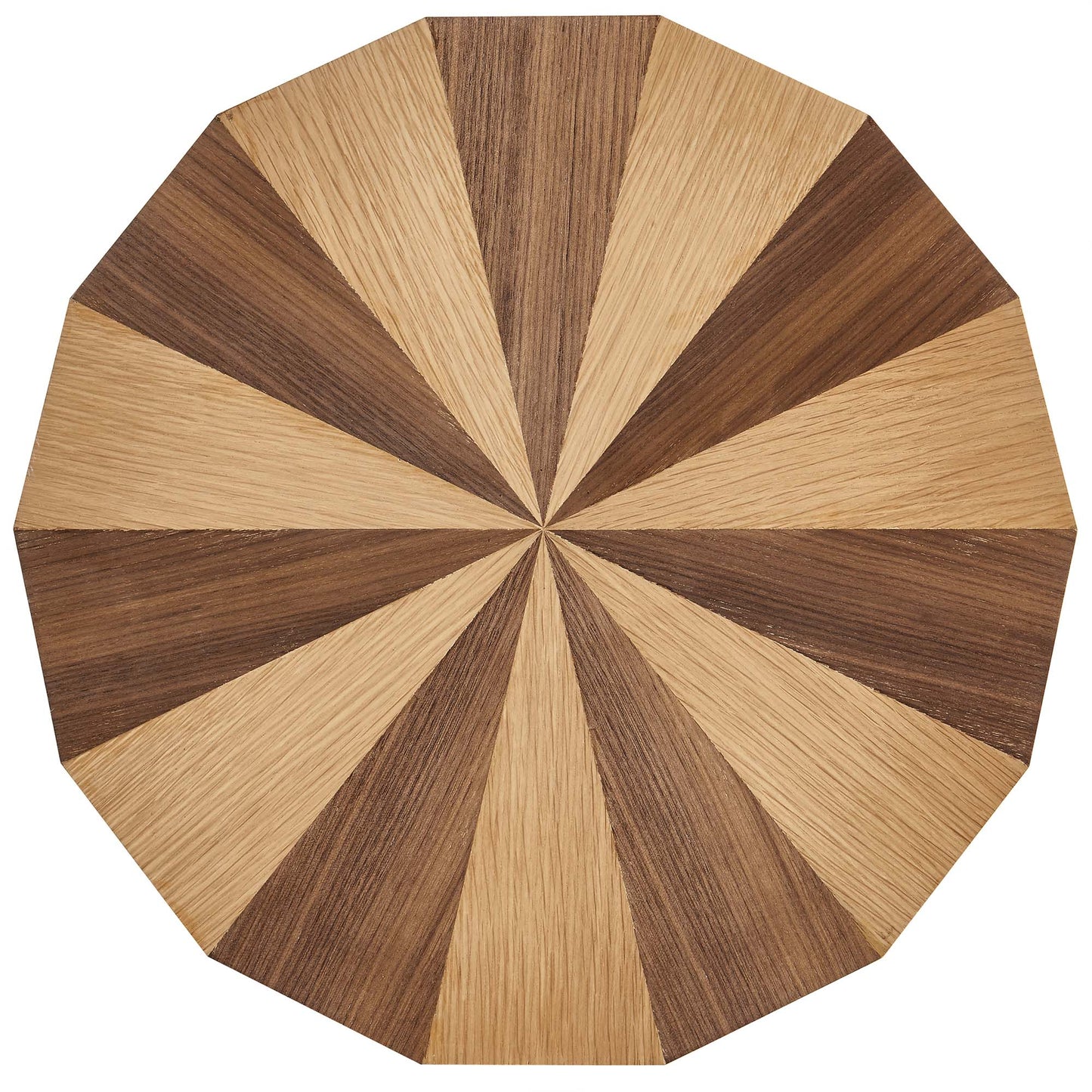 Twirl Two-Toned Wood Veneer Side Table by Modway EEI-6952-OAK-WAL