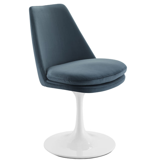 Lippa Performance Velvet Swivel Dining Chair