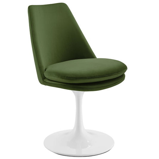 Lippa Performance Velvet Swivel Dining Chair