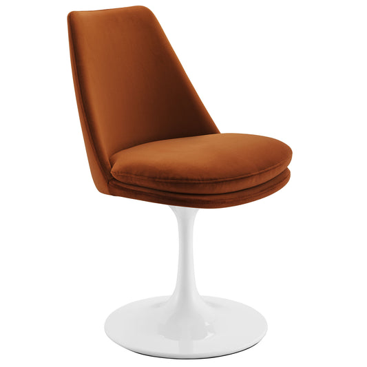 Lippa Performance Velvet Swivel Dining Chair