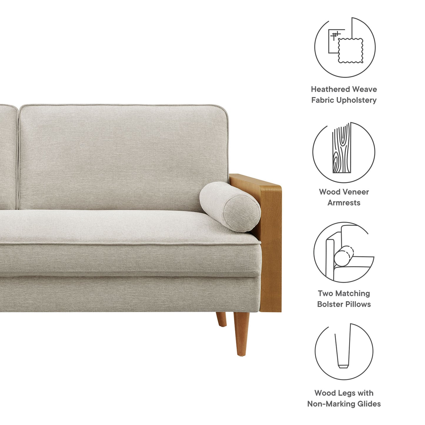 Kellan Upholstered Sofa Collection by Modway