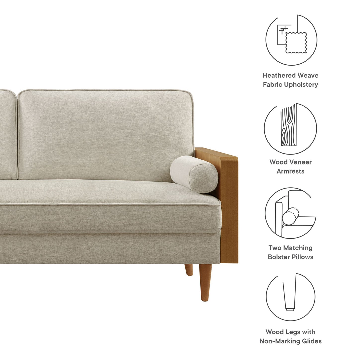 Kellan Upholstered Sofa Collection by Modway