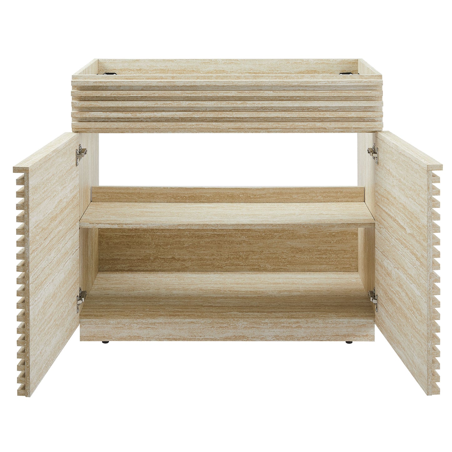 Render Faux Travertine Bathroom Vanity with Sink